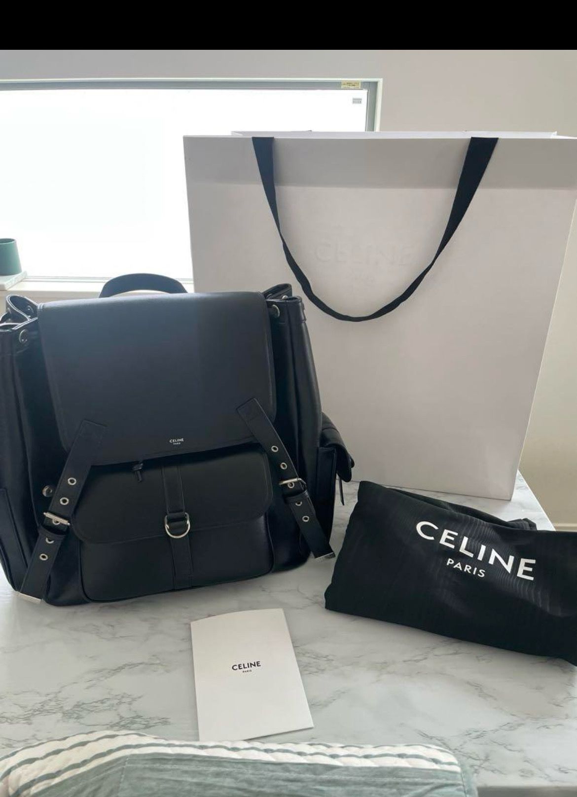 セリーヌ スムースカーフスキン ラージカーフレザー バックパック