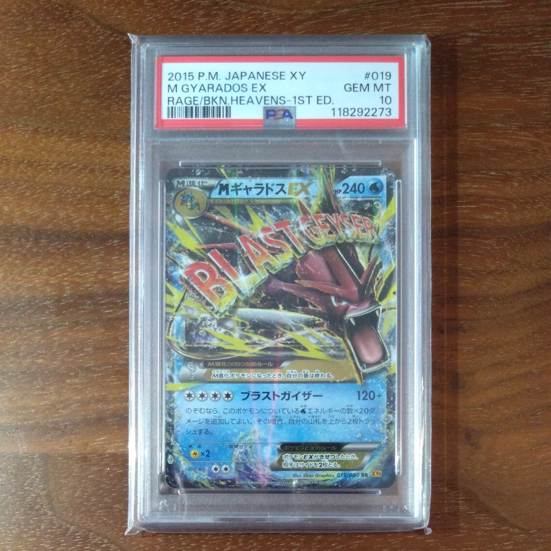 PSA9】MギャラドスEX RR :1ED [XY9 019/080](拡張パック「破天の怒り