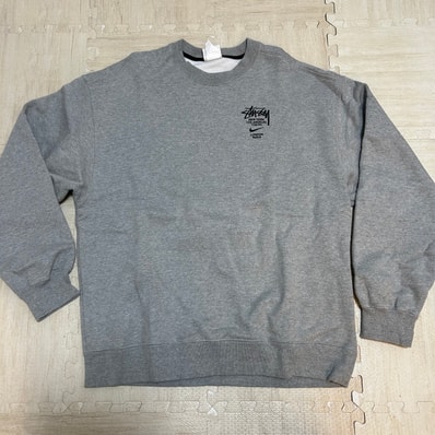 Nike x Stussy International Crewneck Sweatshirt (US Size) "Grey" DC4198-050