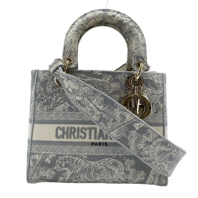 ディオール Dior レディディライト ミディアム 2WAY ハンドバッグ【中古】