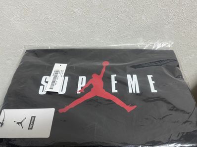 Supreme x Jordan Drawstring Bag "Black"