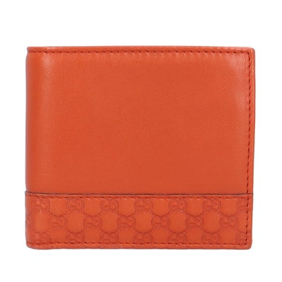 グッチ マイクログッチシマ 二つ折り財布 256418 メンズ GUCCI 中古