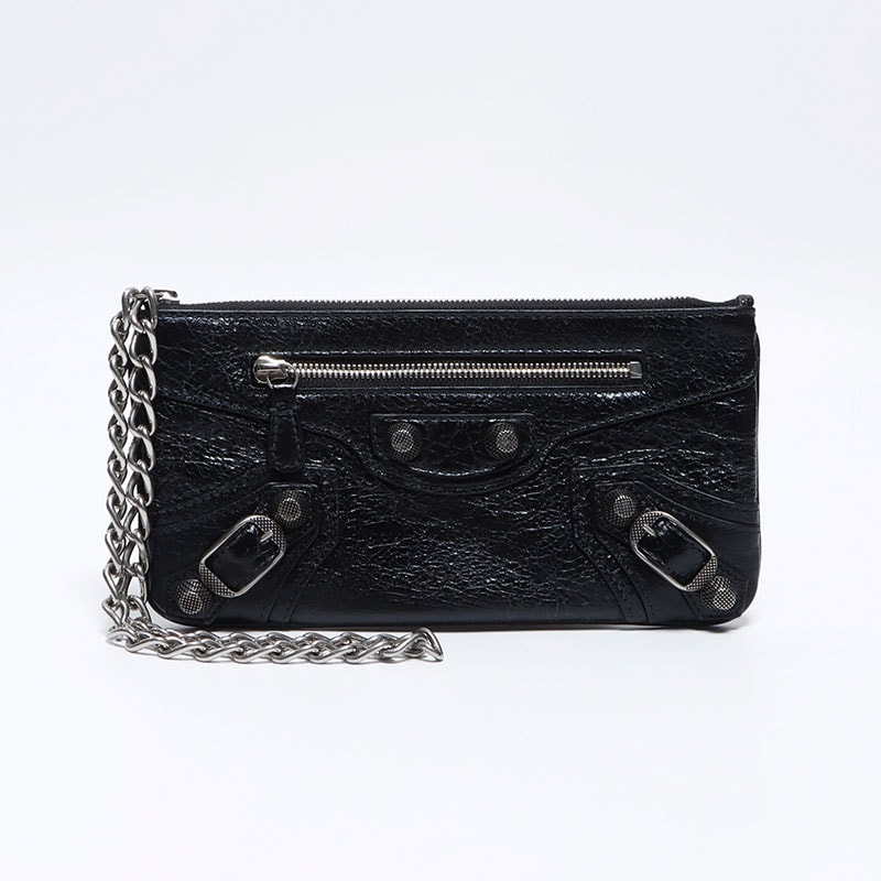バレンシアガ BALENCIAGA ル カゴール ジャイアント レザー 財布 ポーチ【中古】