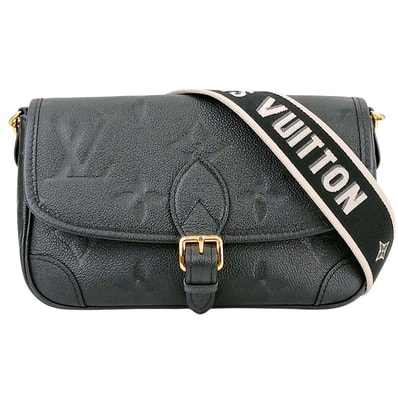 LOUIS VUITTON ルイ・ヴィトン ディアヌ 2WAY ショルダーバッグ ハンドバッグ M46386 モノグラムアンプラント ブラック レディース【中古】