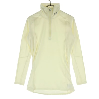 美品 UNDER ARMOUR アンダーアーマー 長袖 ハーフ ジップジャケット MD アイボリー