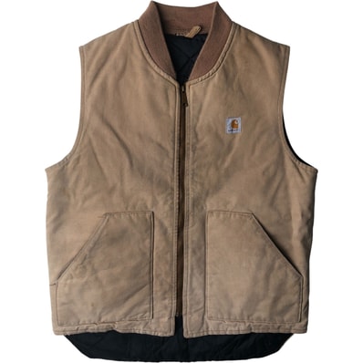 古着 90年代 カーハート Carhartt クラシックベスト 中綿入り ダックベスト USA製 メンズL相当 ヴィンテージ/evb033535
