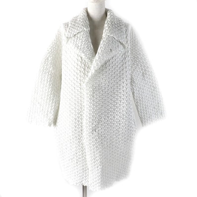 極美品 イッセイミヤケ
コート ライトグレー レディース 2 IM52FA521