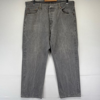 古着 リーバイス Levi's デニム パンツ 501 ボタンフライ ジーパン カラーデニム 大きいサイズ W40×L30 グレー系 メンズ