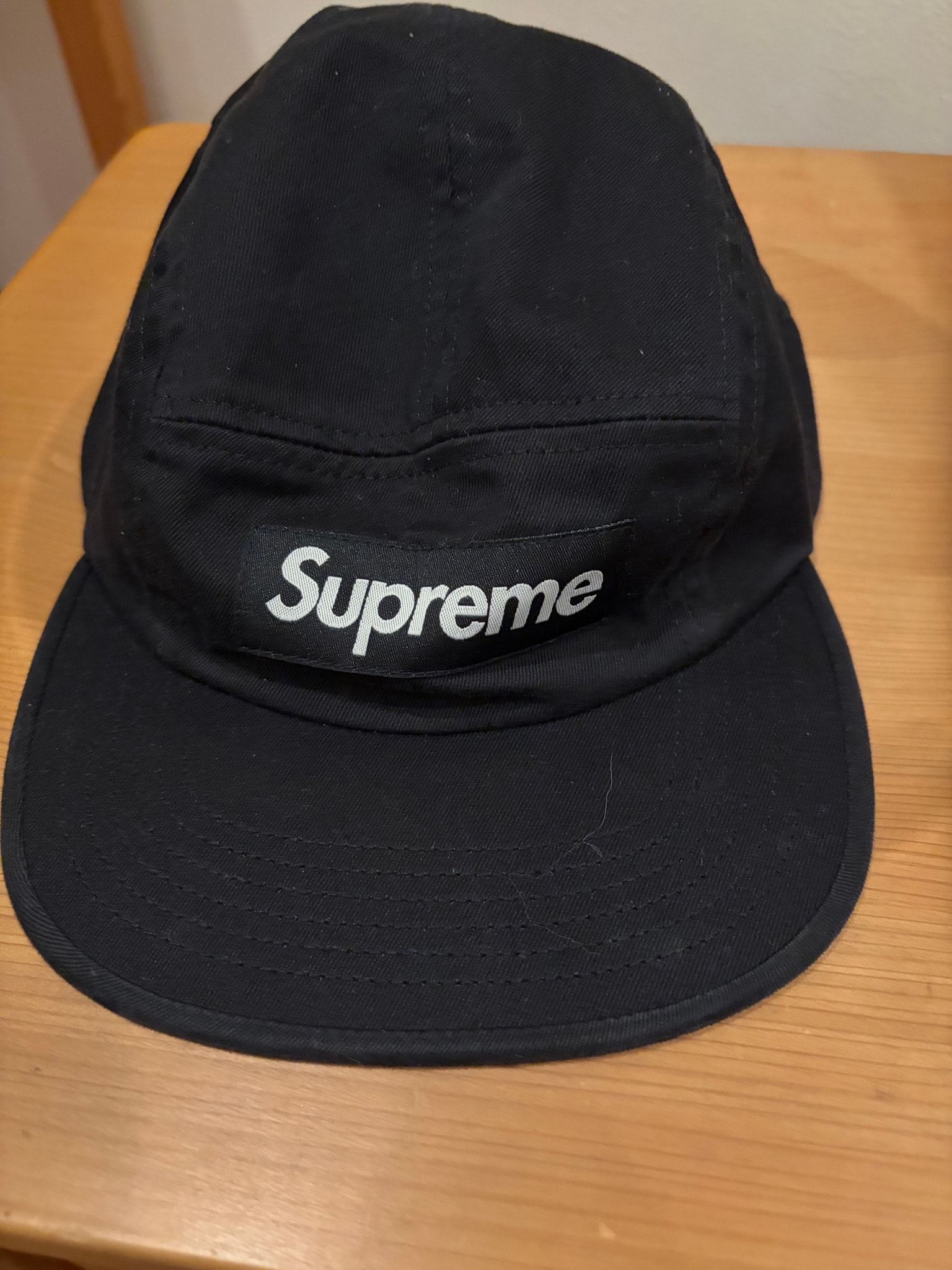 Supreme Washed Chino Twill Camp Cap "Black" (26FW)