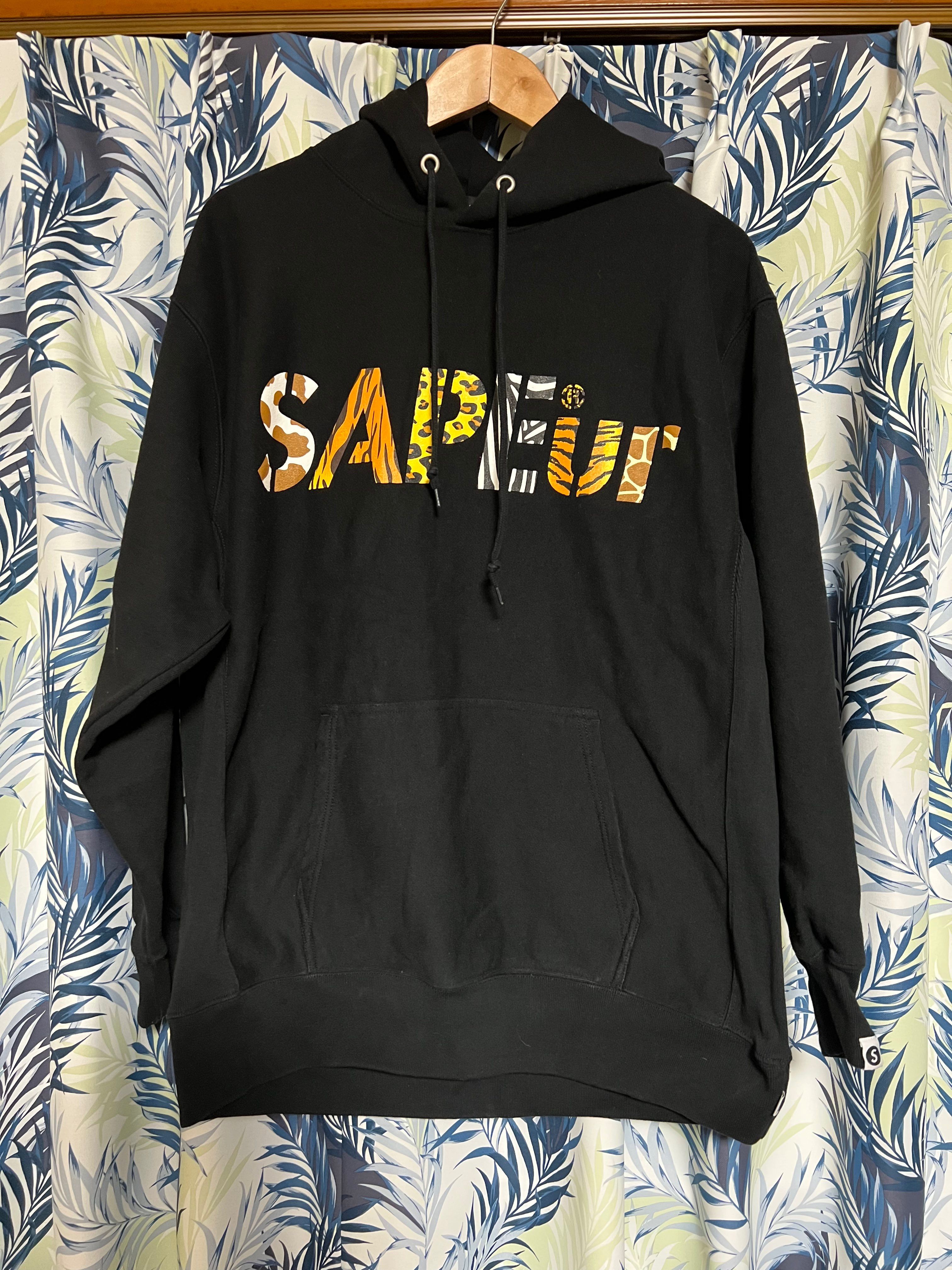 SAPEur Night Safari Logo Hoodie "Black"