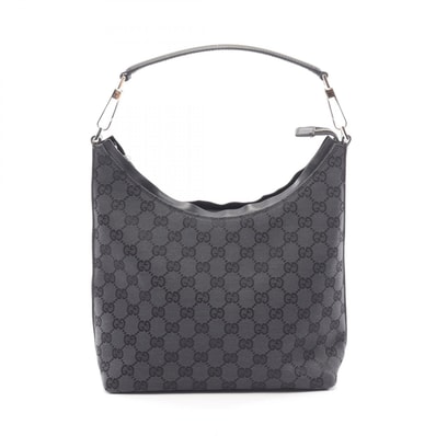グッチ GUCCI GGキャンバス ショルダーバッグ バッグ キャンバス レザー レディース ブラック系 000・0602 【中古】