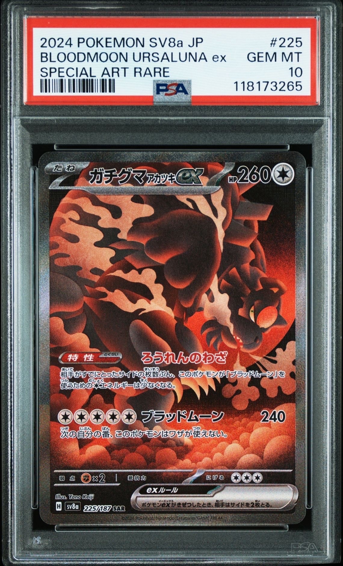 ガチグマ アカツキex SAR [SV8a 225/187](ハイクラスパック「テラス