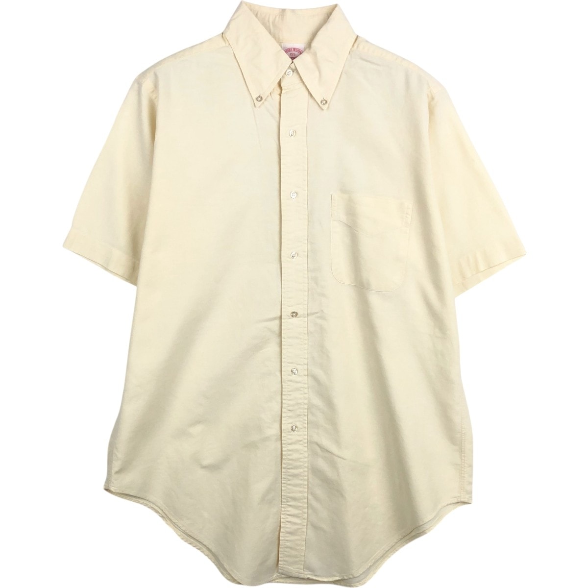 古着 ブルックスブラザーズ Brooks Brothers Est.1818 半袖 ボタンダウンシャツ USA製 メンズM相当/eaa668129
