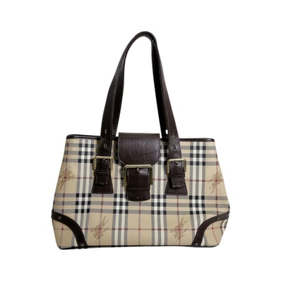 バーバリー BURBERRY BIGバックル ノバチェック トートバッグ