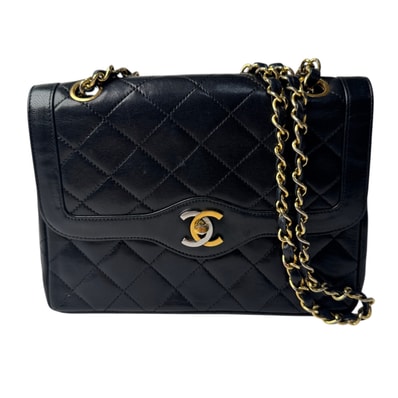 シャネル CHANEL マトラッセ パリ限定 コンビカラー ミニ チェーンショルダー 0番台 レディース