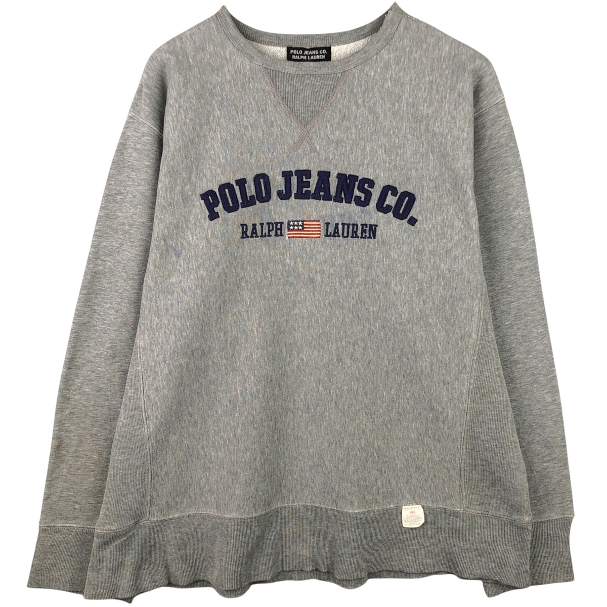 古着 00年代 ラルフローレン Ralph Lauren POLO JEANS COMPANY ロゴスウェットシャツ トレーナー メンズL相当/eaa588263