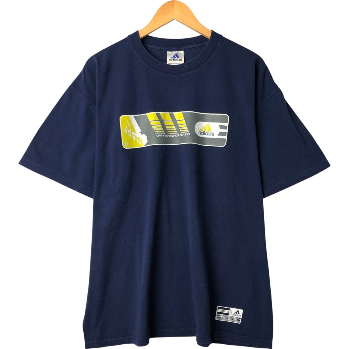 古着 90年代 アディダス adidas ロゴプリントTシャツ USA製 メンズL相当 ヴィンテージ/eaa562561