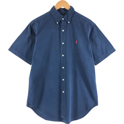 古着 ラルフローレン Ralph Lauren CLASSIC FIT クラシックフィット 半袖 ボタンダウンシャツ メンズM相当/eaa533018