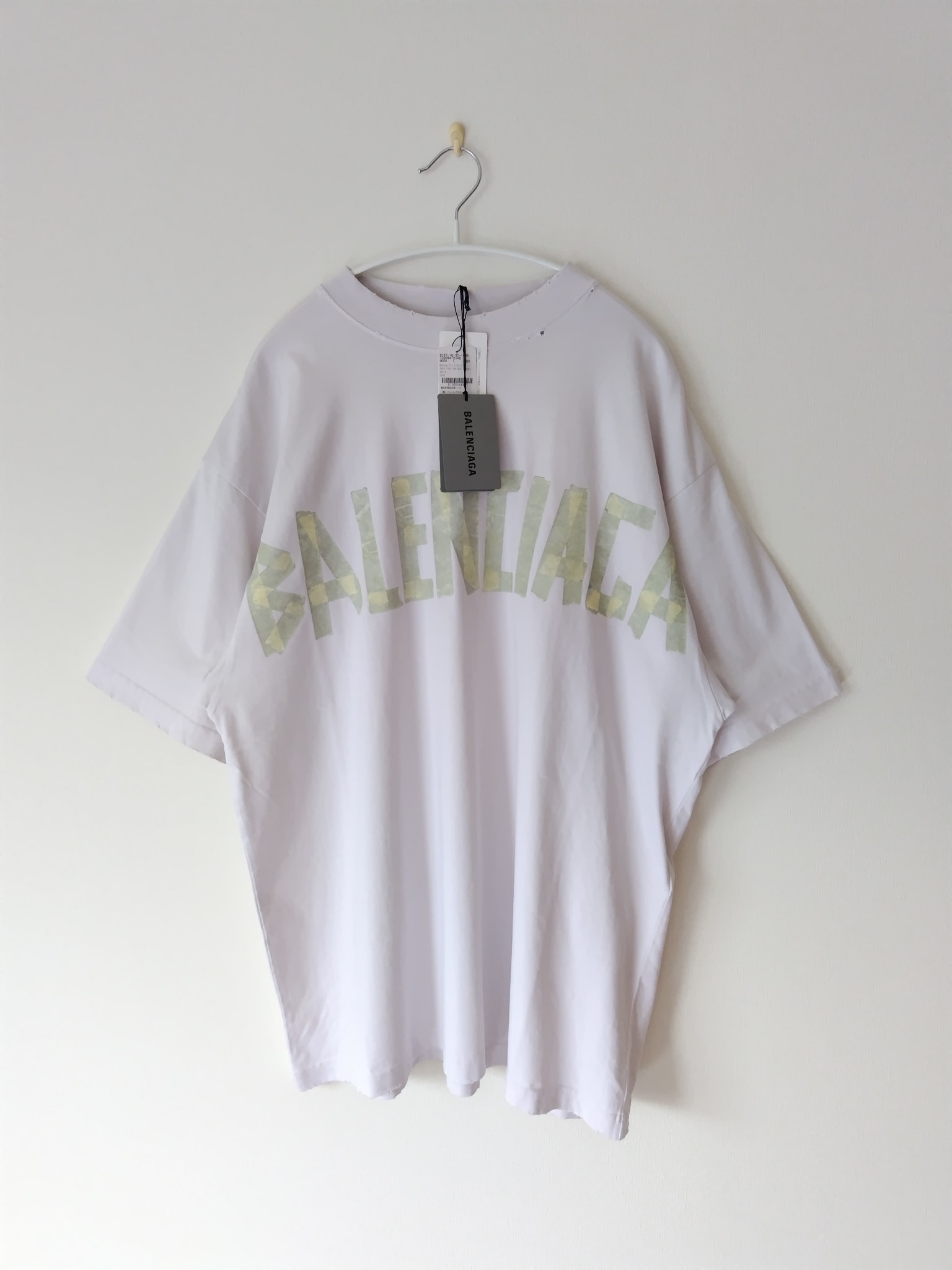 BALENCIAGA Tape Type T-Shirt Medium Fit "White"