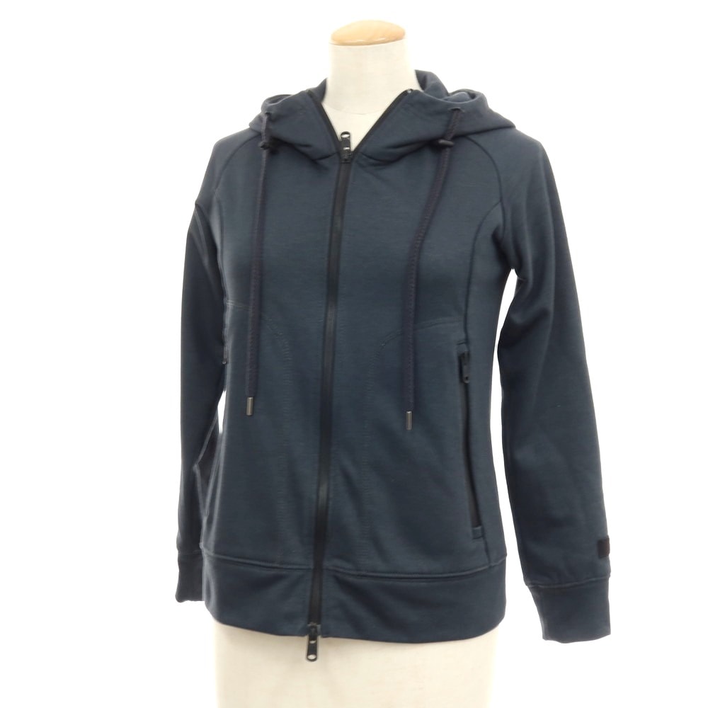【中古】タトラス TATRAS ポリエステル スウェット フーデッドブルゾン ネイビーグリーン系【サイズ1】【レディース】