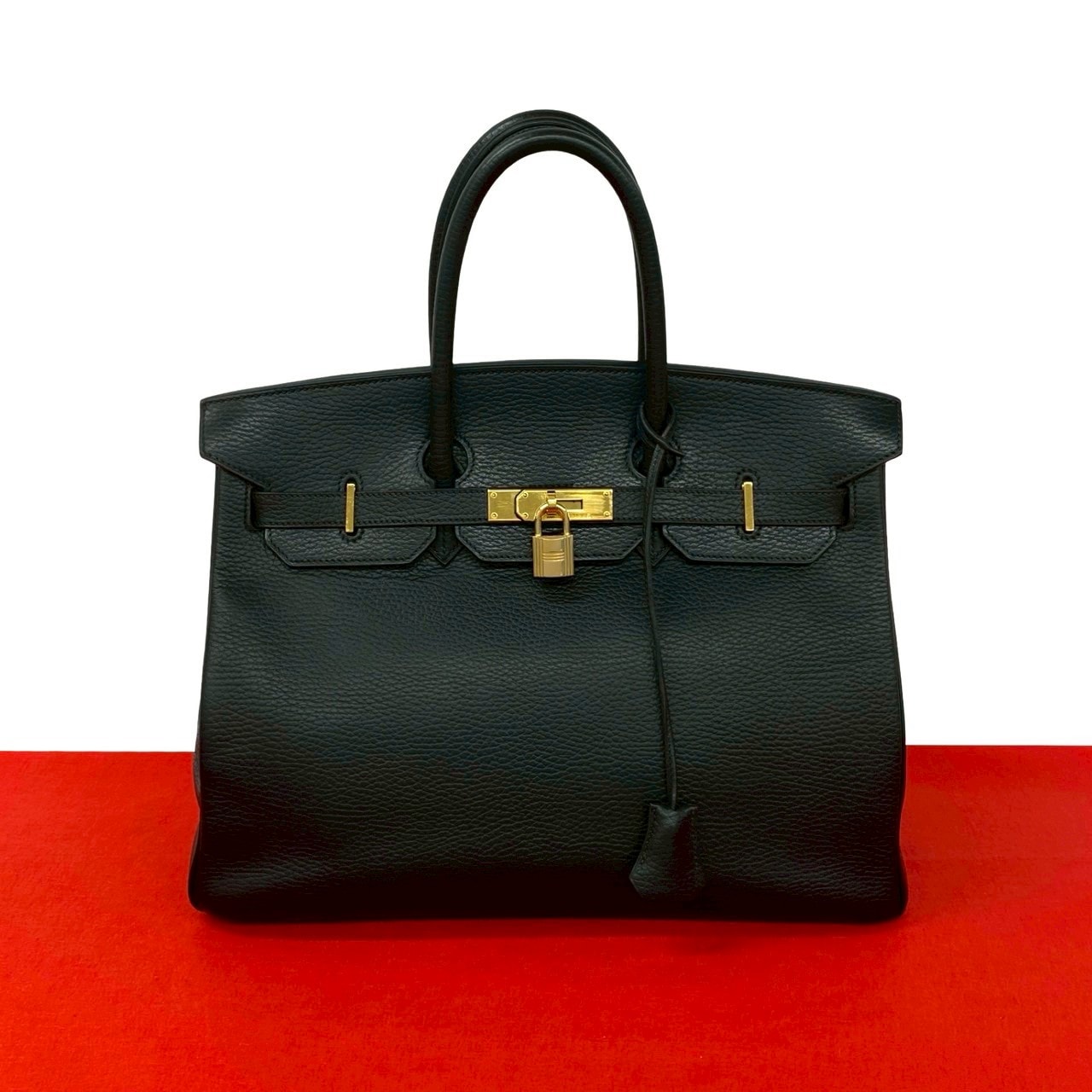 HERMES エルメス バーキン 35 アルデンヌ ハンドバッグ ブラック
 39697