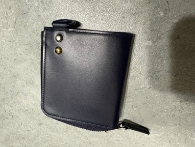sacai x PORTER Leather Wallet "Navy"