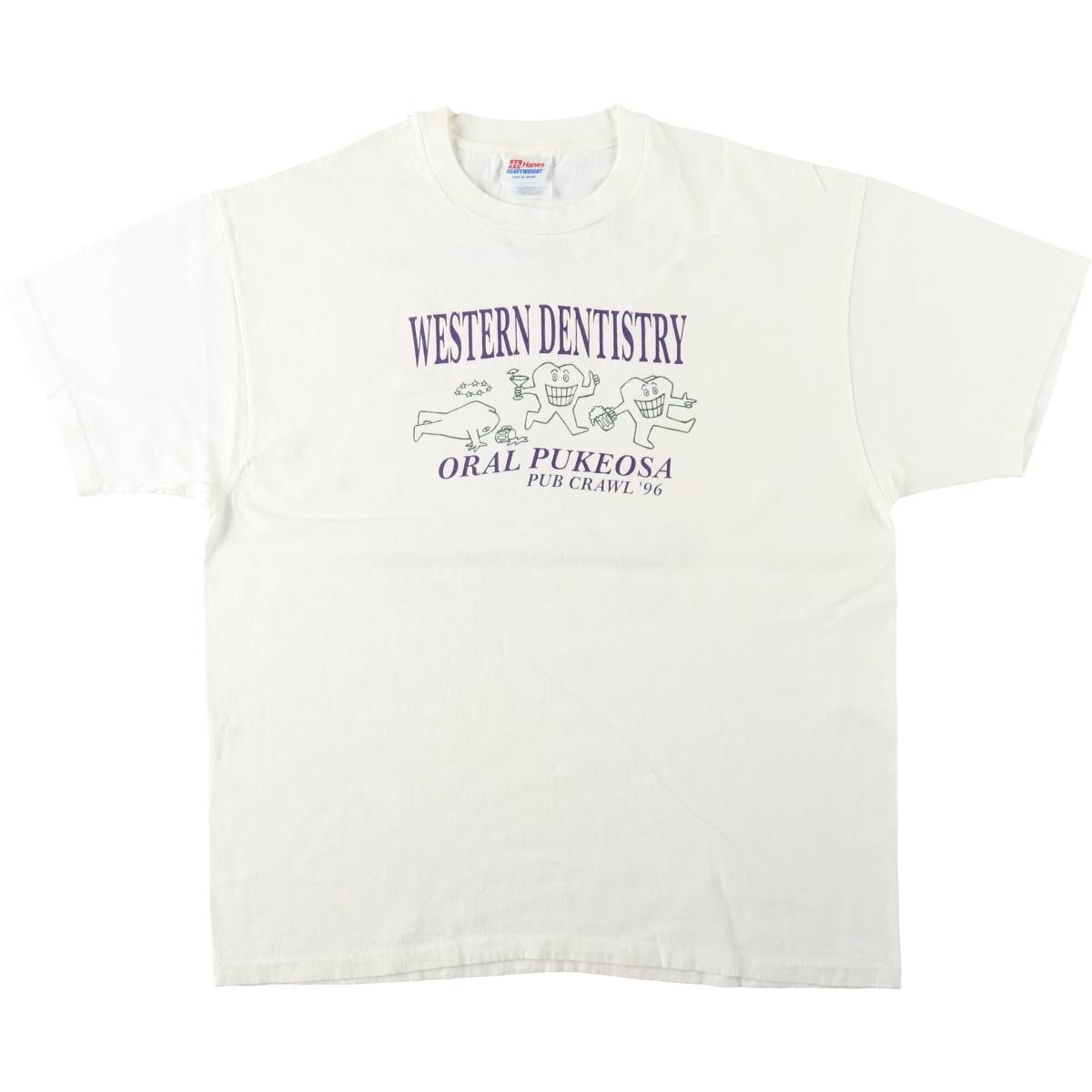 古着 90年代 ヘインズ Hanes HEAVYWEIGHT プリントTシャツ メンズXL相当 ヴィンテージ/eaa642138