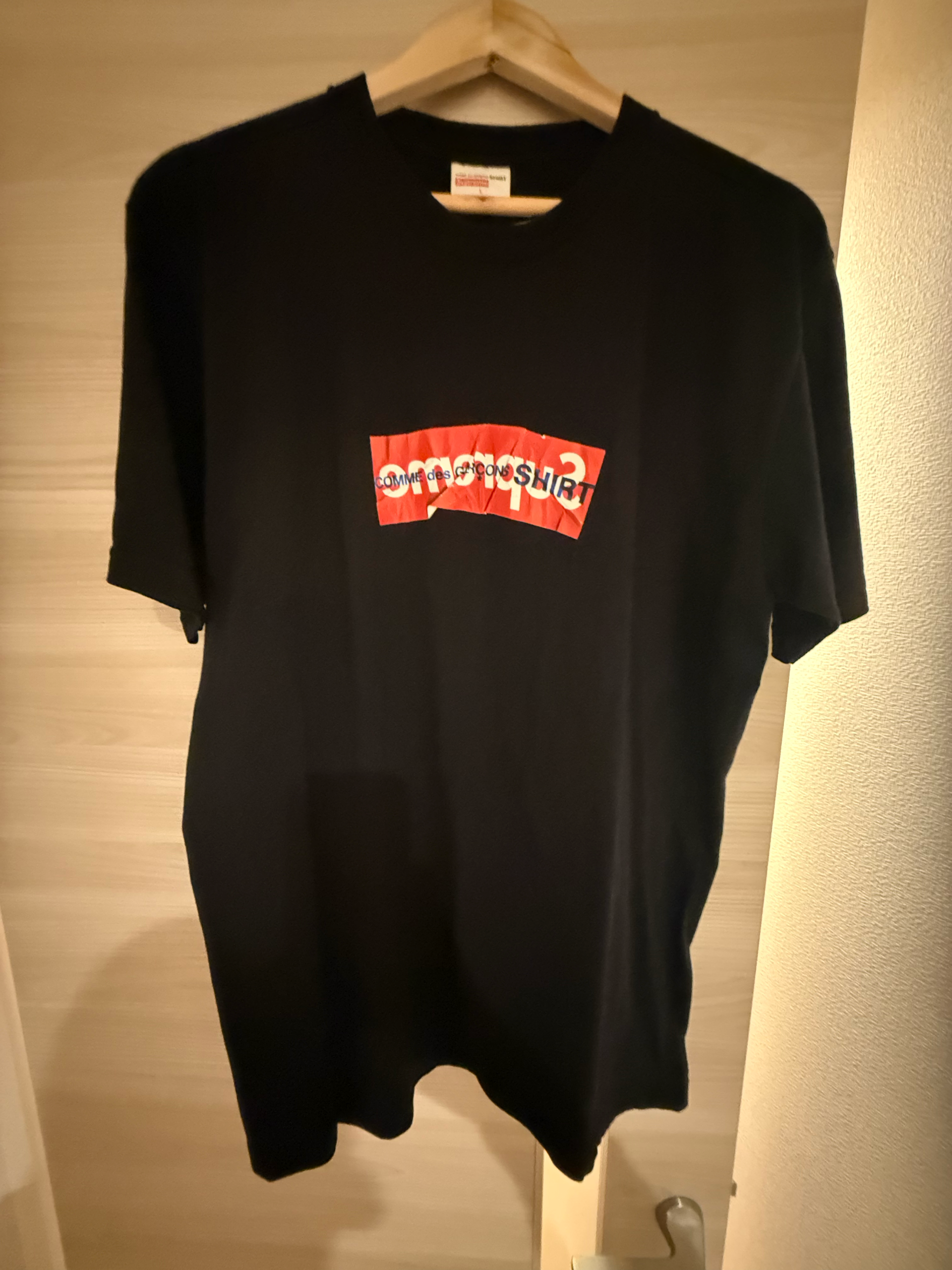 Supreme x COMME des GARCONS SHIRT Box Logo Tee "Black"