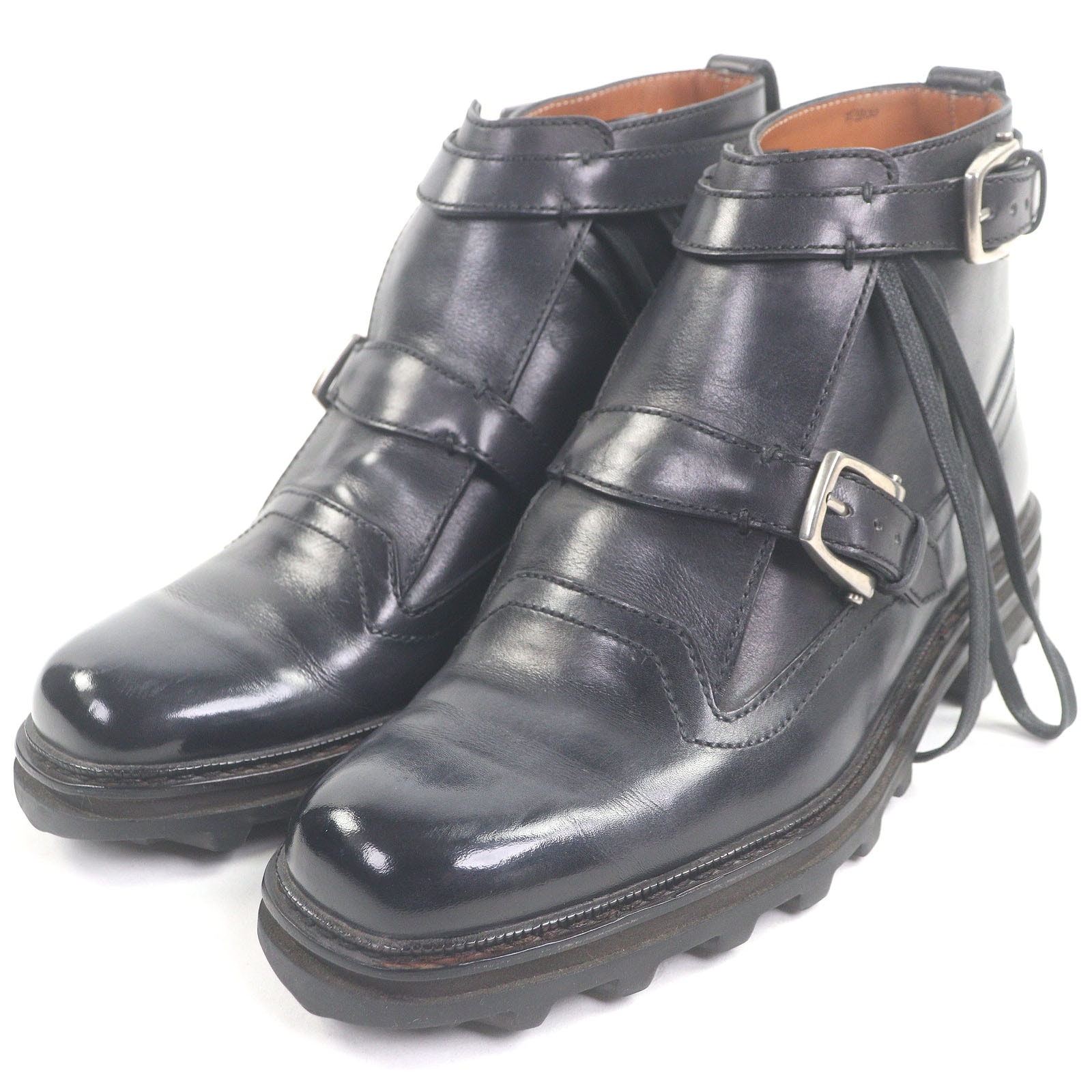 美品 ベルルッティ ブーツ ALPINO アルピノ パティーヌ ブラック