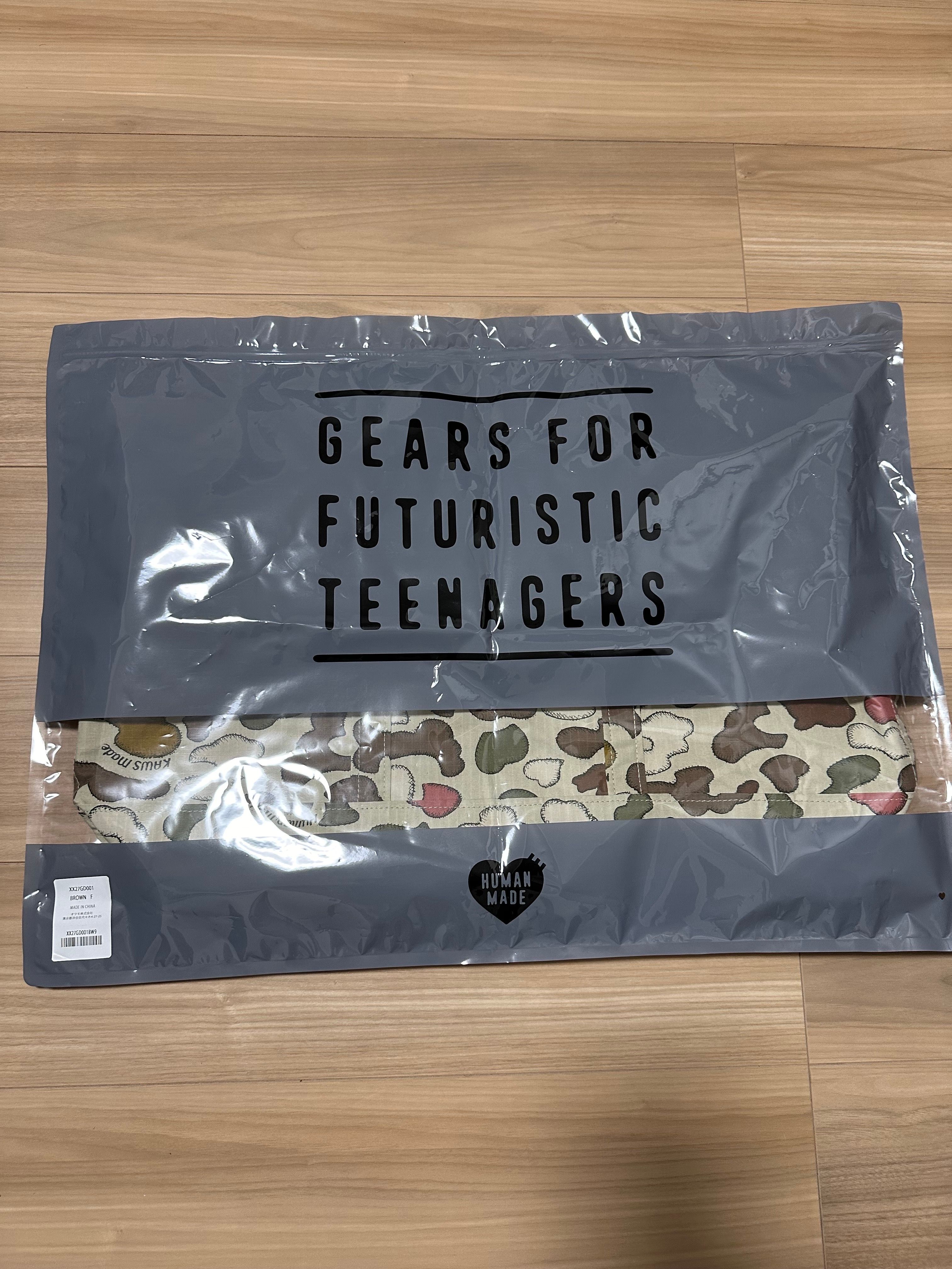HUMAN MADE x KAWS Made Camo Tote Bag "Brown"
