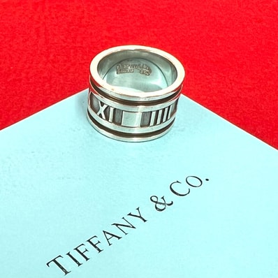 TIFFANY&Co. ティファニー アトラス ワイド リング シルバー925 リング・指輪 10号 シルバー
74594