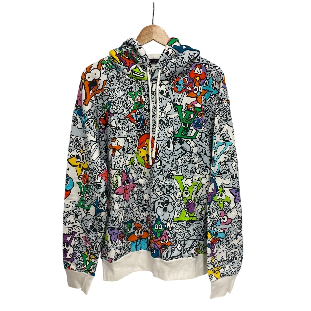 ルイヴィトン LOUIS VUITTON パーカー モノグラムコミックス 23SS プルオーバー 裏起毛 マルチカラー