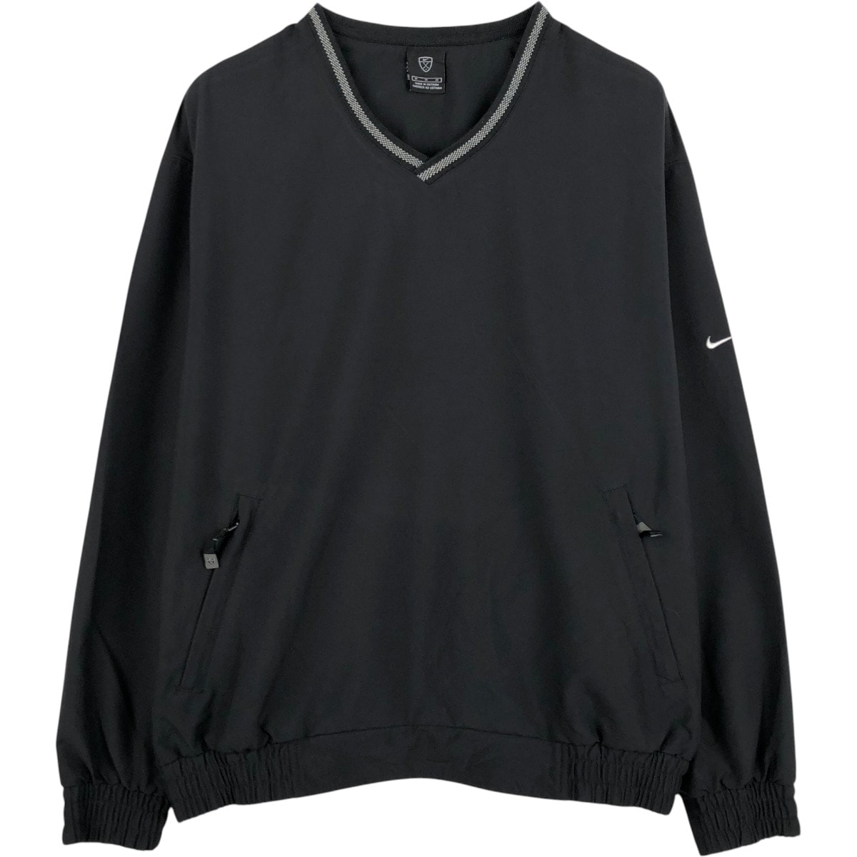 古着 ナイキ NIKE GOLF ゴルフ Vネック ウォームアッププルオーバー メンズM相当/eaa673429