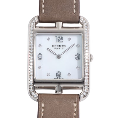 HERMES エルメス ケープコッドGM ドゥブルトゥール CC3.731 ステンレススチール【中古】