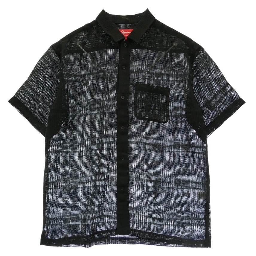 A (未使用に近い)】Supreme シュプリーム 23SS Mesh Stripe S/S Shirt A (未使用に近い)】Supreme シュプリーム 23SS Mesh Stripe S/S Shirt