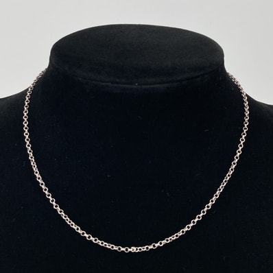 CHROME HEARTS(クロムハーツ) 16inch NECKCHAIN R16 ロールチェーン16inch SV925 ネックレス 4.2g シルバー