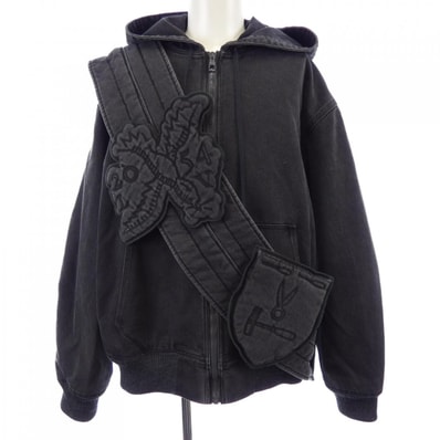 ルイヴィトン LOUIS VUITTON ジップスローデニムフーディウィズサッシュアンドパッチ HHA61WRDH ブルゾン