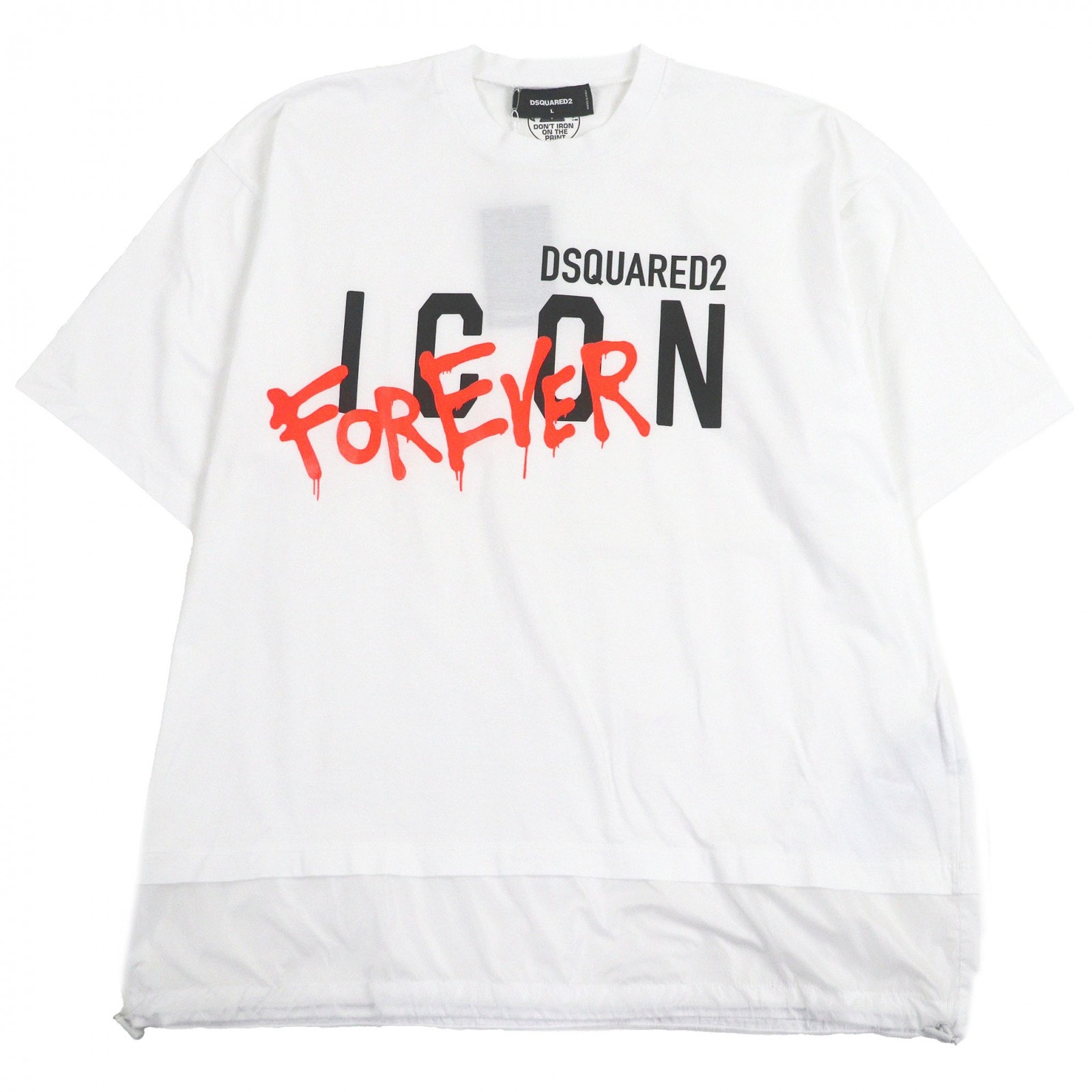 未使用品 ディースクエアード 半袖Tシャツ ホワイト L S79GC0041