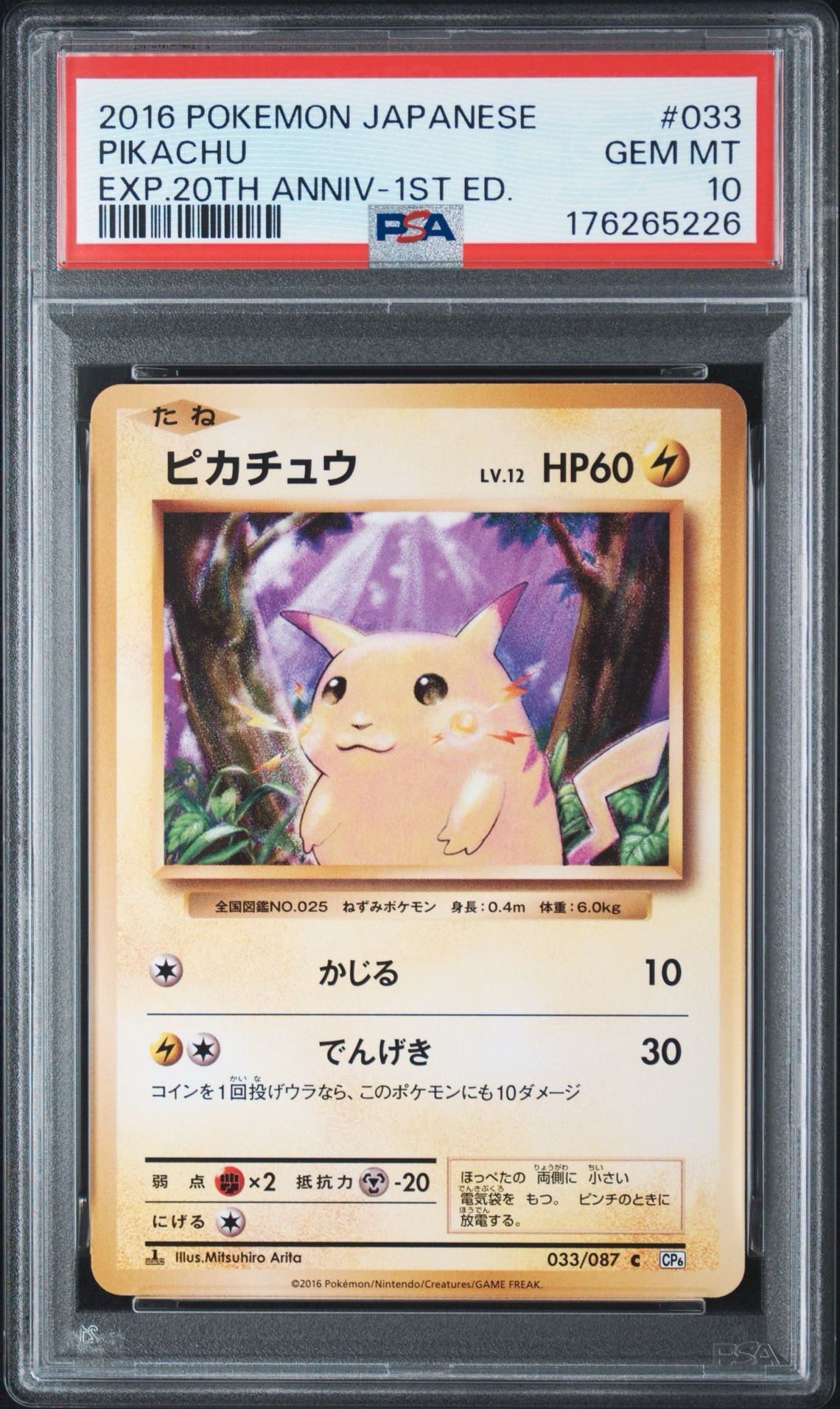 ピカチュウ C :1ED [CP6 033/087](コンセプトパック「ポケットモンスターカードゲーム 拡張パック 20th Anniversary」)