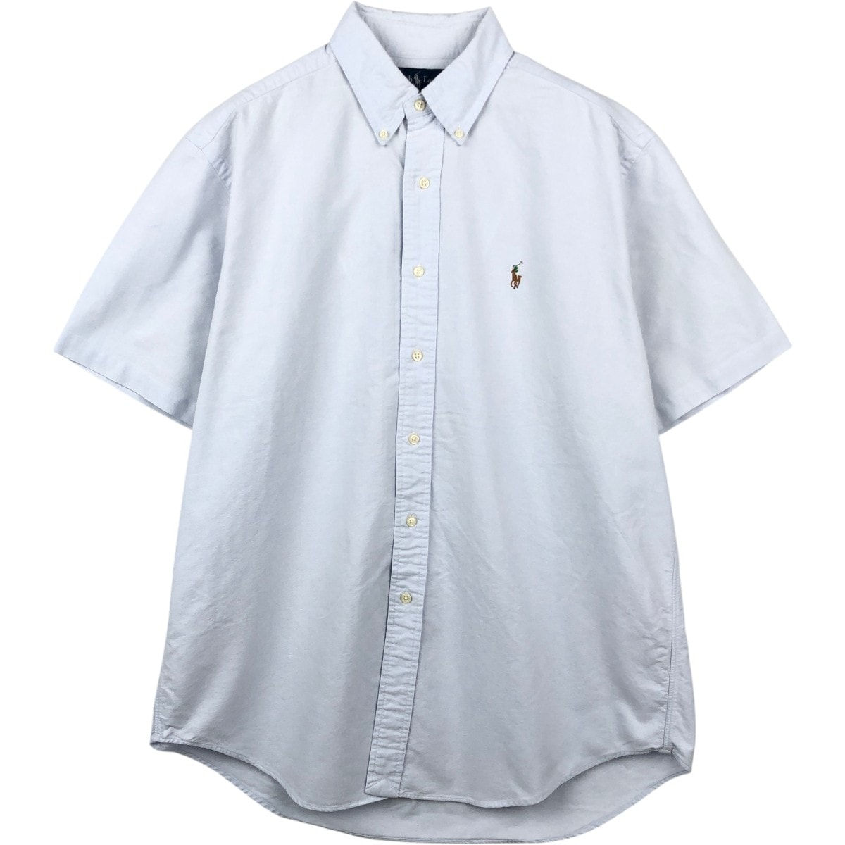 古着 ラルフローレン Ralph Lauren CLASSIC FIT クラシックフィット 半袖 ボタンダウンシャツ メンズL相当/eaa665117