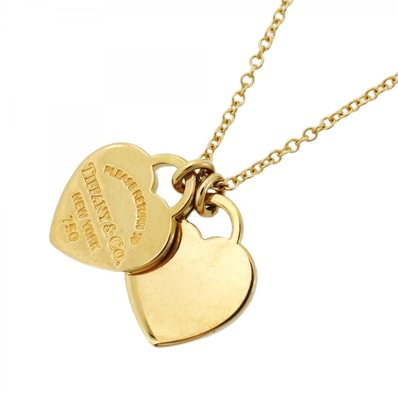 ★SALE【6jcb0831】ティファニー ネックレス ダブルリターントゥハート K18YG イエローゴールド【中古】レディース