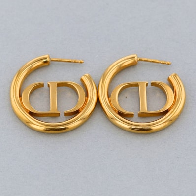 Christian Dior クリスチャンディオール CDロゴ ピアス ピアス D29826 GP ゴールド レディース【中古】