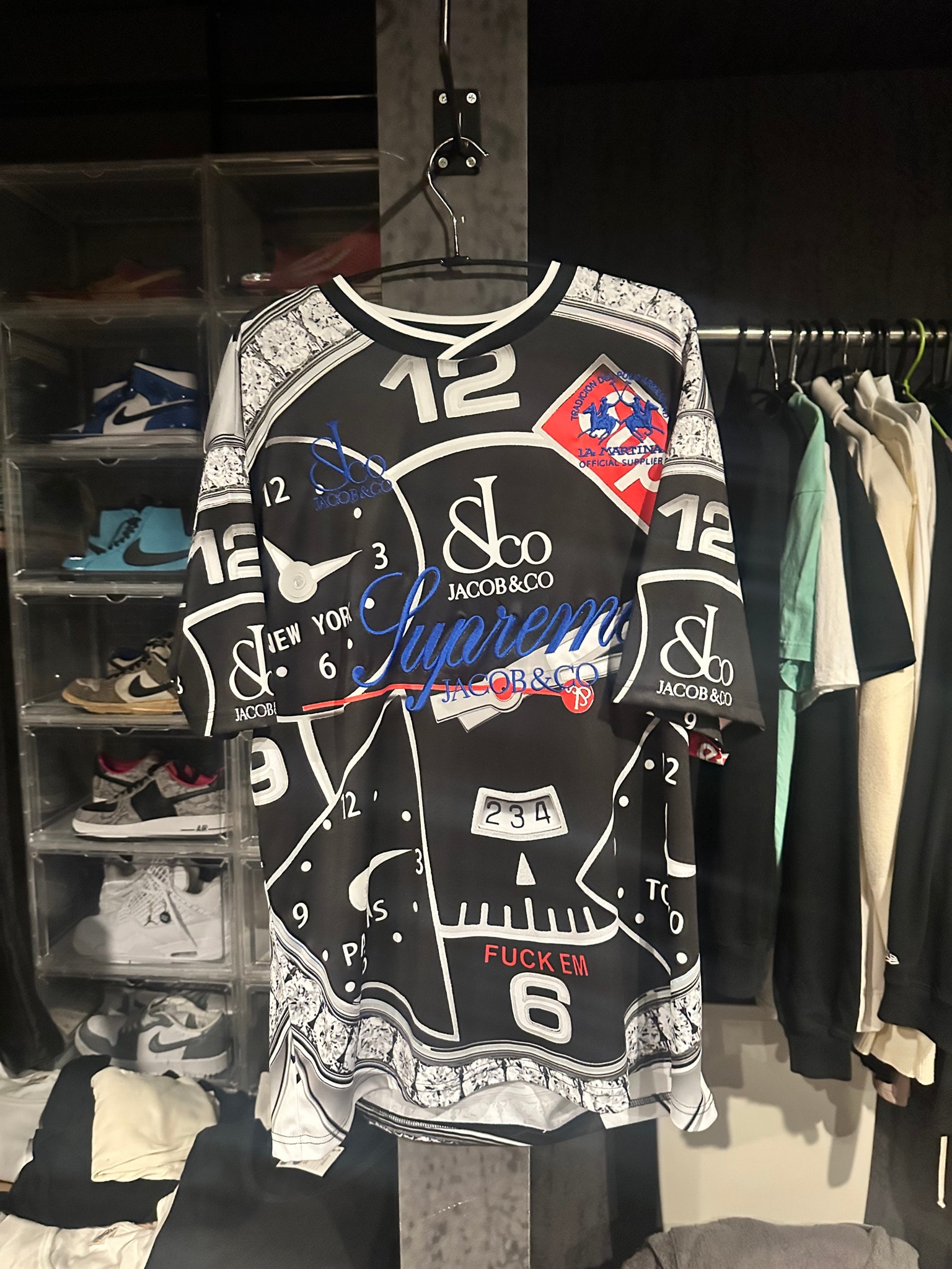 Supreme x La Martina Soccer Jersey "Black"