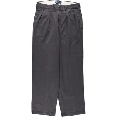 古着 ラルフローレン Ralph Lauren POLO by Ralph Lauren ANDREW PANT ツータック チノパンツ メンズw33相当/eaa682556