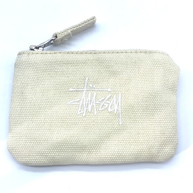 Stussy Canvas Coin Pouch "Natural"