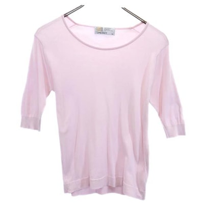 JOHN SMEDLEY ジョンスメドレー 英国製 半袖 カットソー ピンク系