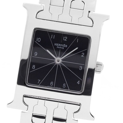 ★箱・保 エルメス Hウォッチ HH1.210 レディース 【中古】