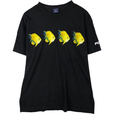 古着 ラルフローレン Ralph Lauren POLO SPORT ポロスポーツ 魚柄 半袖 プリントTシャツ USA製 メンズL相当/eaa647835
