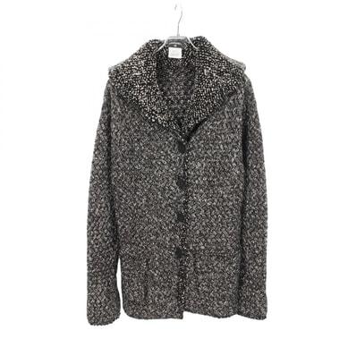 シャネル CHANEL ココマークボタン 衣料品 アウター カシミヤ ウール ファブリック レディース ブラック系 / ホワイト系 P42543K04306 【中古】