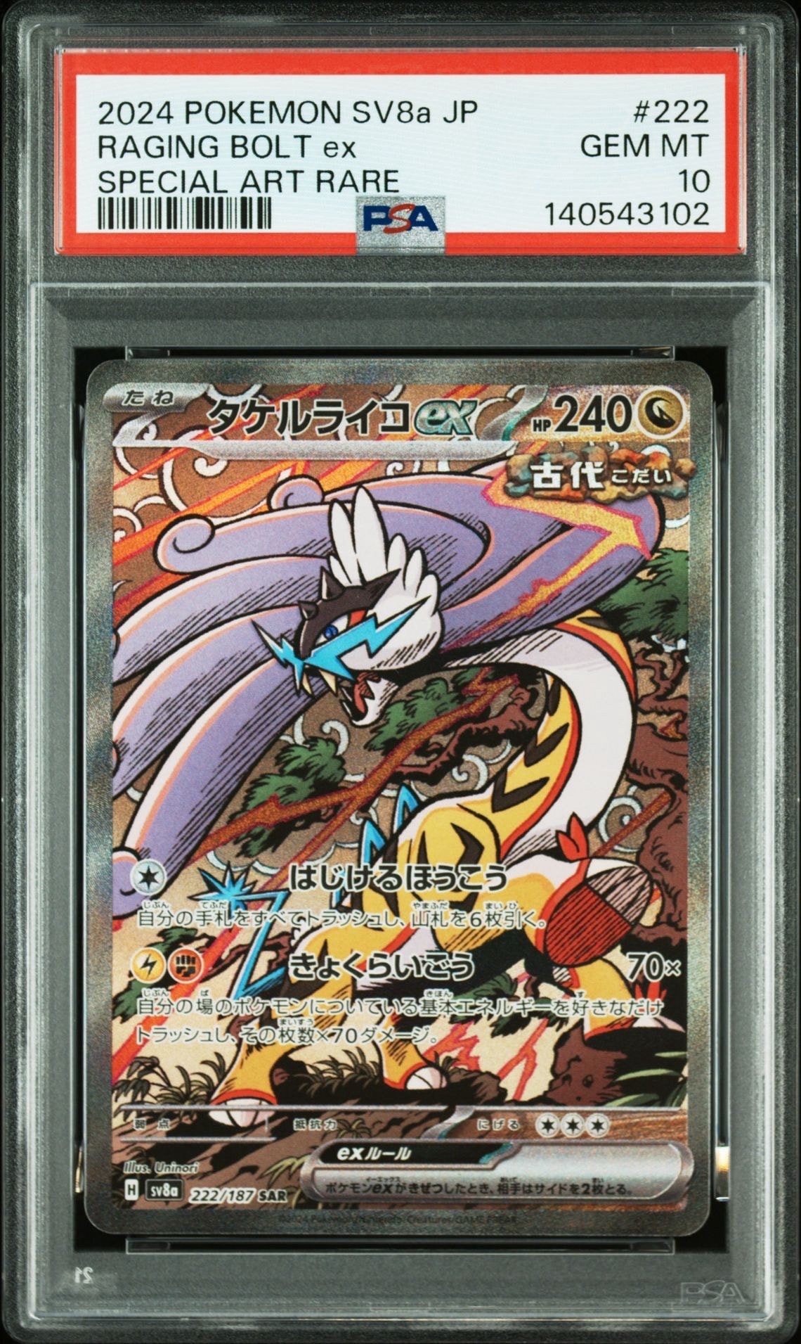 タケルライコex SAR [SV8a 222/187](ハイクラスパック「テラスタルフェスex」)